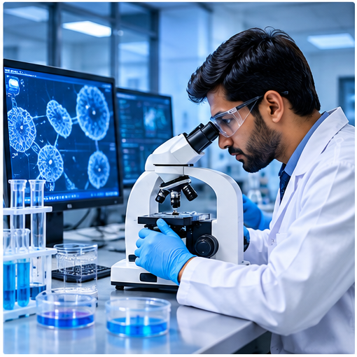 Scientific research centre laboratory